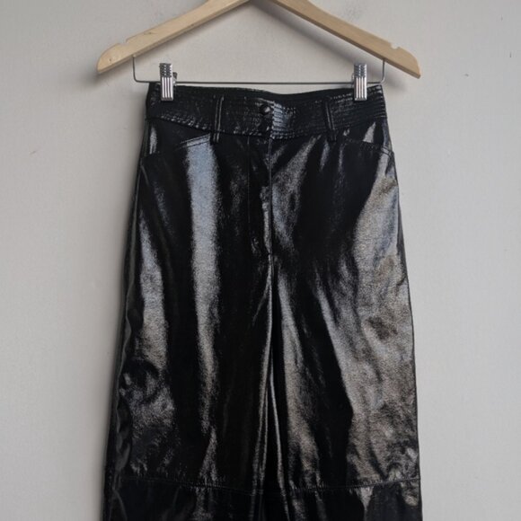Wilfred black vinyl Funk Pants - Picture 5 of 9